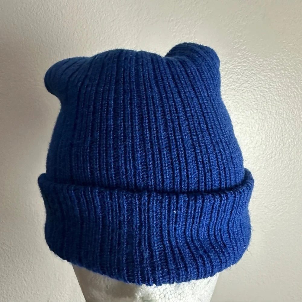 Blue Beanie Hat Unisex Warm